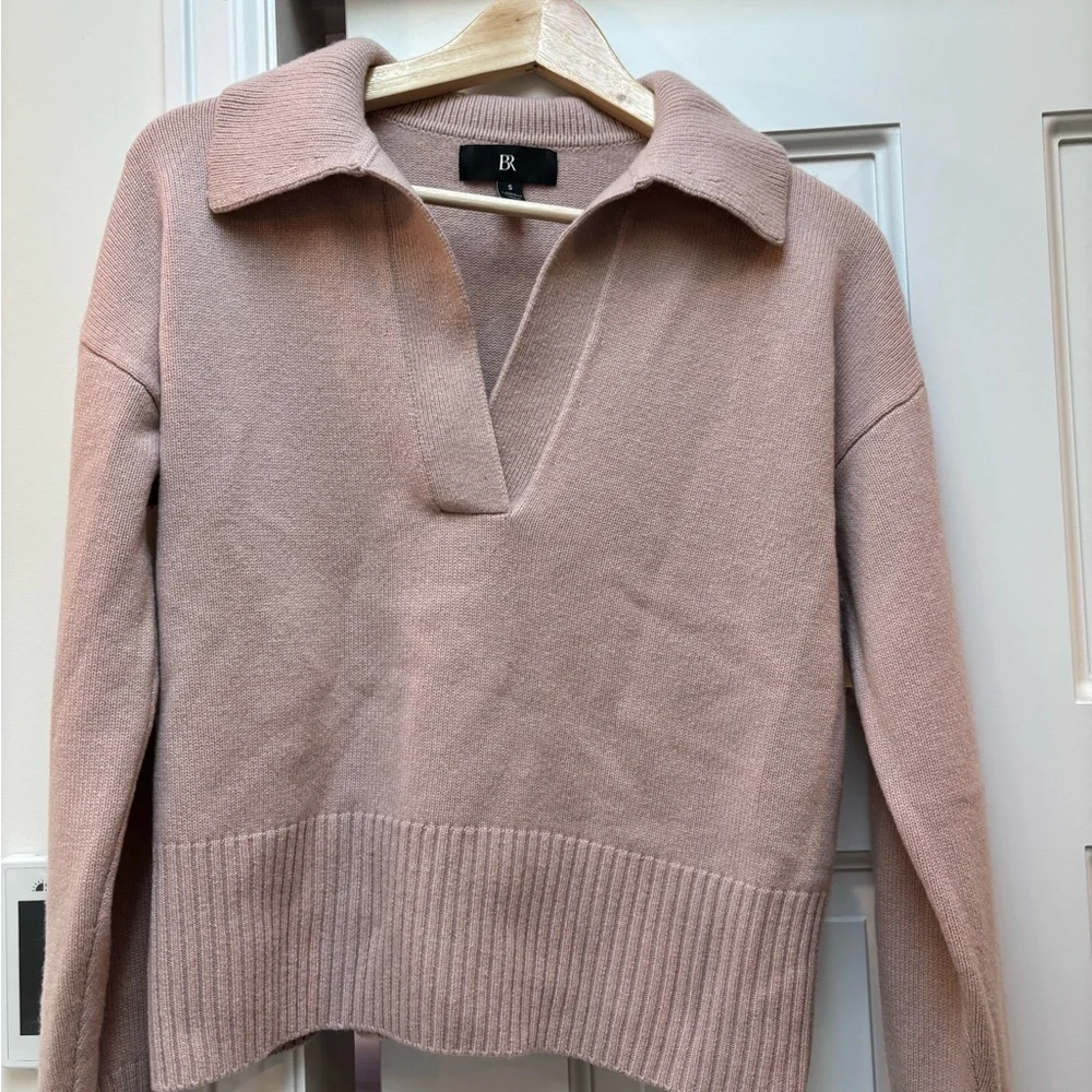 Cashmere Banana Republic light pink sweater, small - Picture 8 of 9